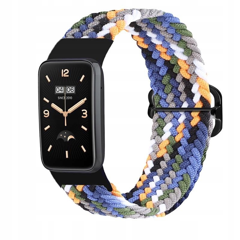 Pasek Pleciony Mi Band 7 Pro M7 Pro (8), Denim Wielobarwny Telcon