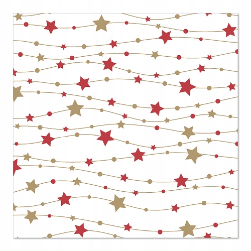 

Serwetki świąteczne Gwiazdki 3warst 33x33cm 20szt