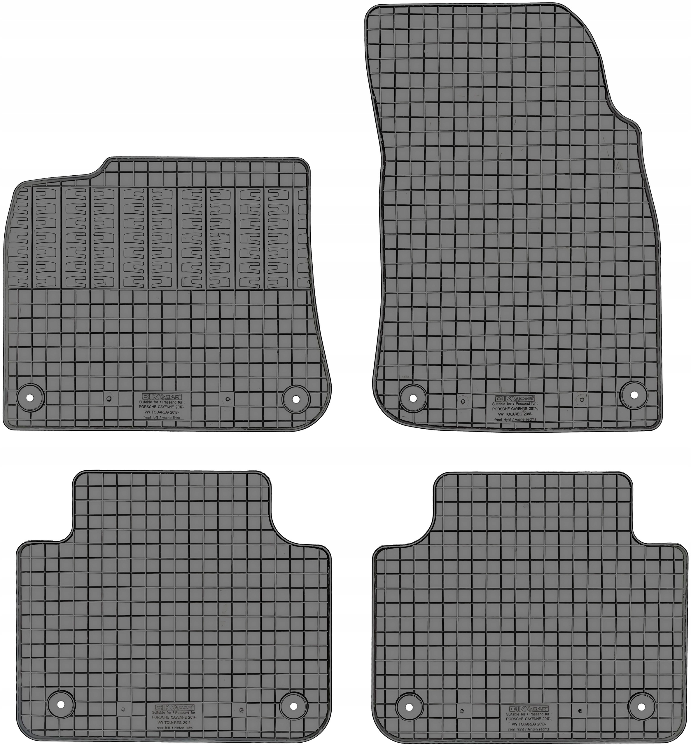Porsche Cayenne III 2017- Коврики резиновые