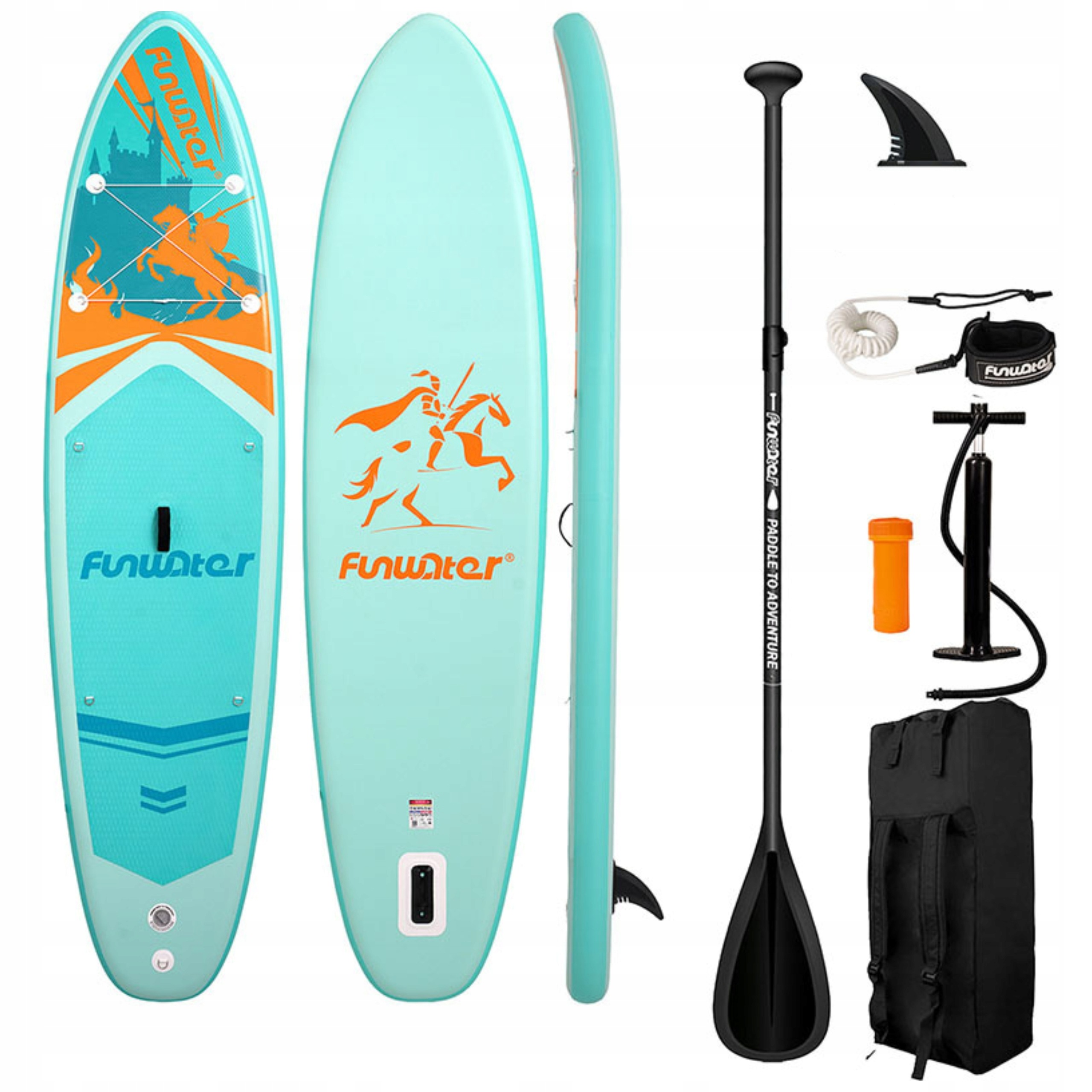 FunWater SUPFW70A Deska Sup Pompowana Paddleboard Zestaw Pompka Torba 3,5m