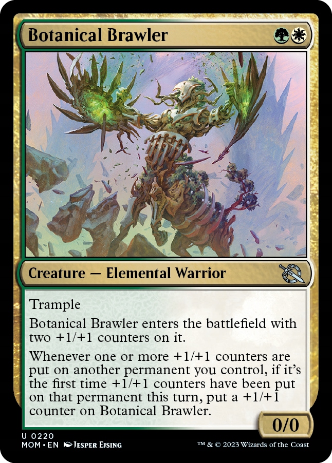 Mtg 2x Botanical Brawler Foil (u)