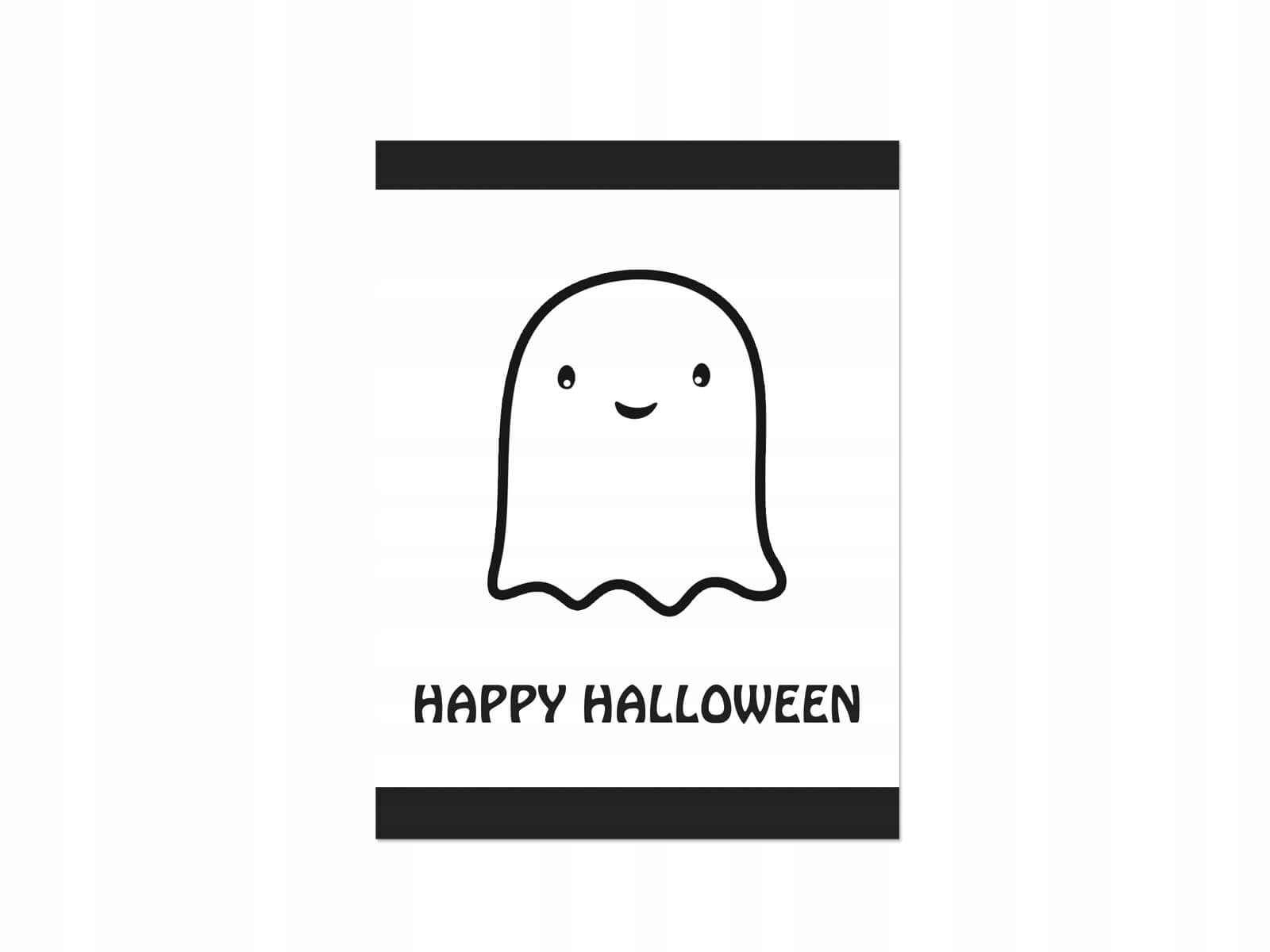 

Etykiety na wódkę na Halloween Wesoły Duszek 9szt