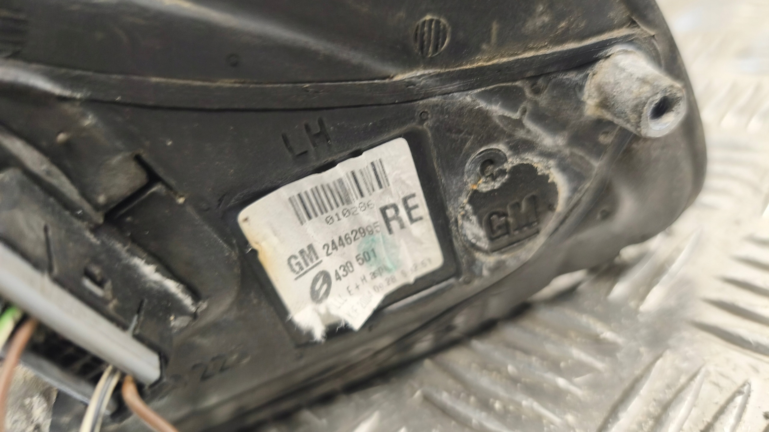 mirror left 5 PIN OPEL ASTRA H III 2005r 24462995 K: Z157