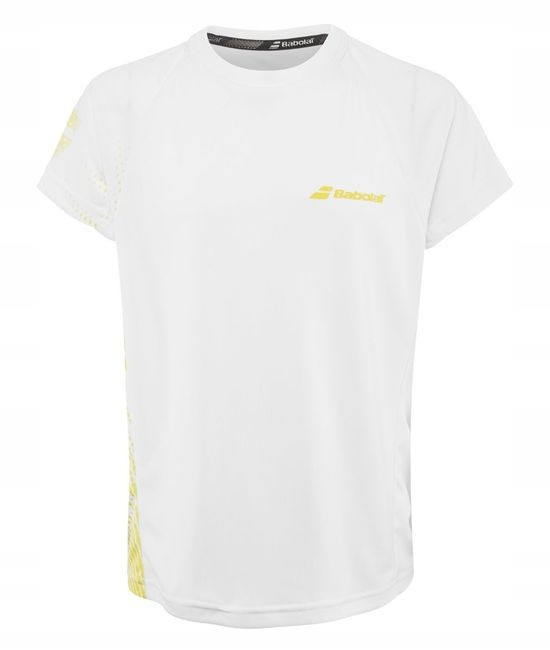 Koszulka Chłopięca Babolat Performance Crew Neck Tee Boy White 140