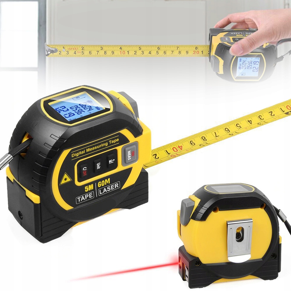 Laserový Dálkoměr S Páskovou Odměrkou, Přesné Měření Pro Profesionály