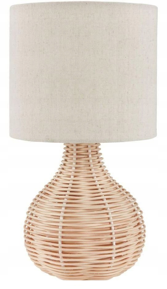 LAMPA STOŁOWA HELMER | Lampka Nocna | Rattan