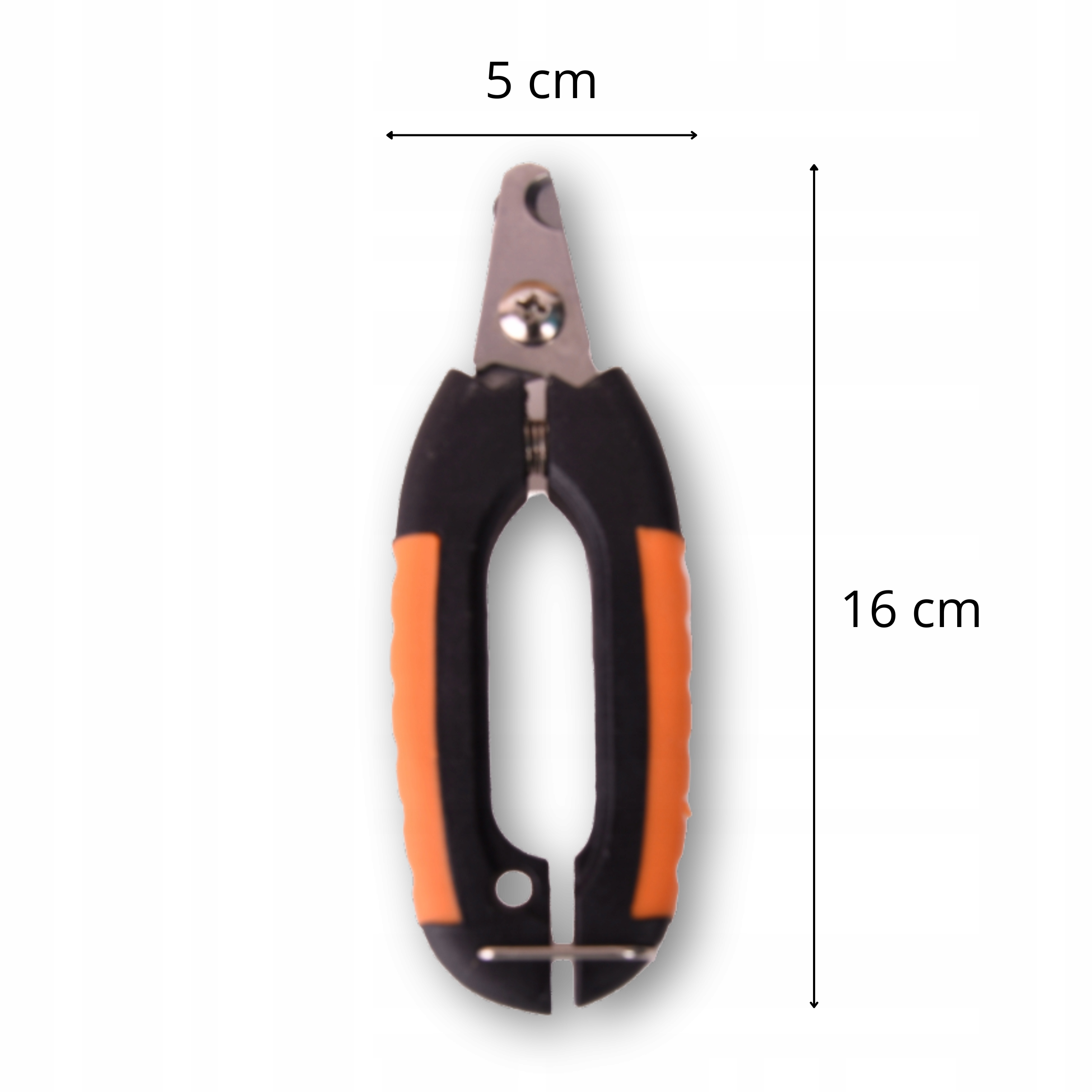 Nagų žnyplės šunims ir katėms – didelės, nerūdijančio plieno, su saugos ribotuvu, 16cm