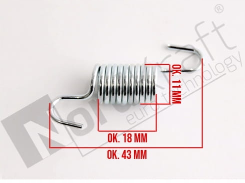 Sprężyna naciągu przekładni napędu kosiarki Kod producenta Z.KSI-0065