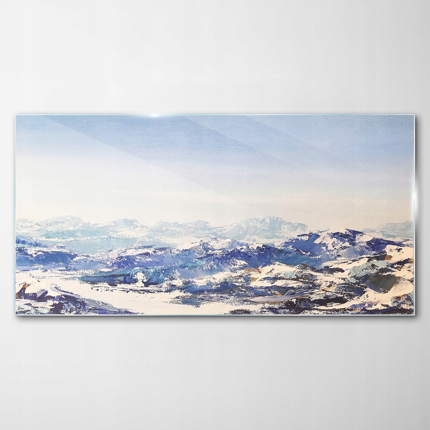 Tvrdený sklenený obraz Hory Sneh Zima 140x70