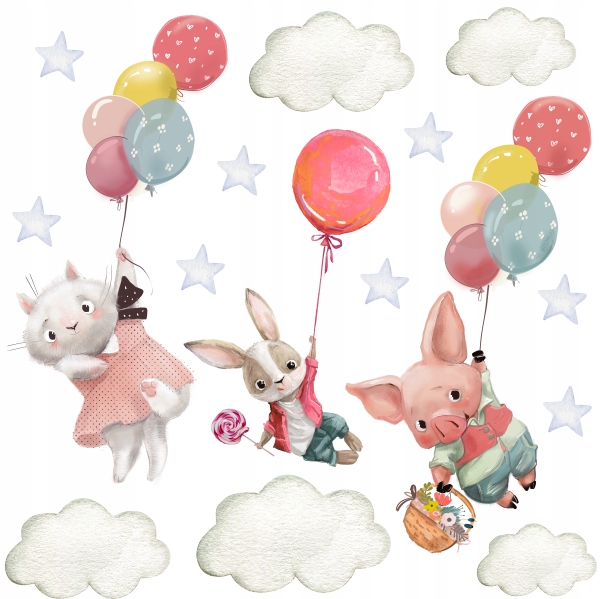 

Królik I Przyjaciele Balony Chnurki Naklejki XXL