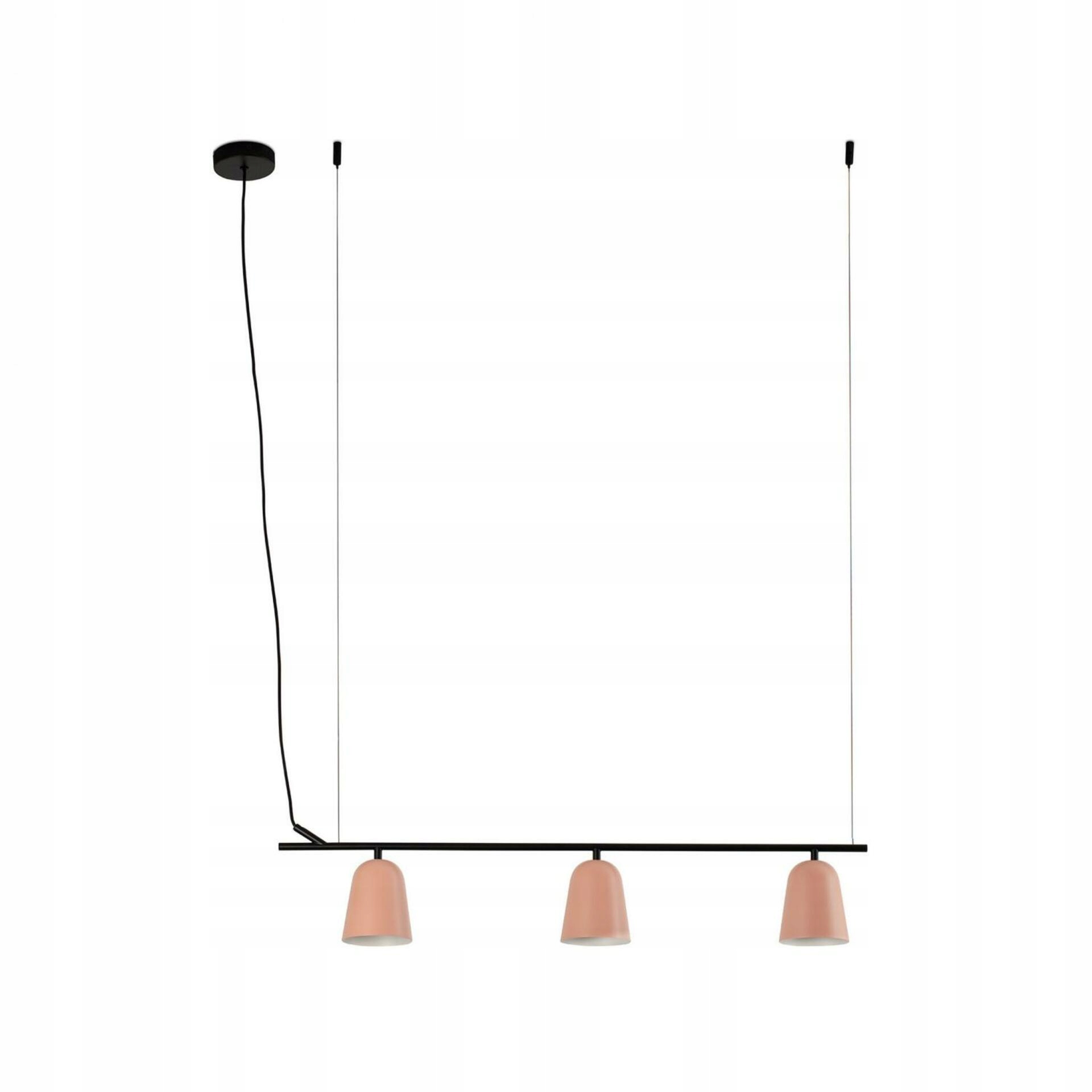 Lineárne závesné svietidlo Faro Studio Lineal, 3xE14, ružová, 2000 mm