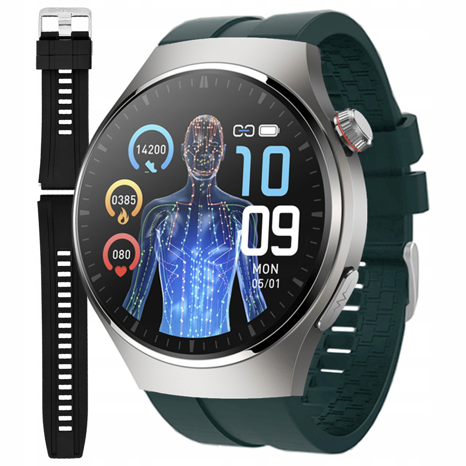 Chytré Hodinky Pánské Hodinky Enter Ekg Měření Cukru Puls Tlak Hovoru Pl