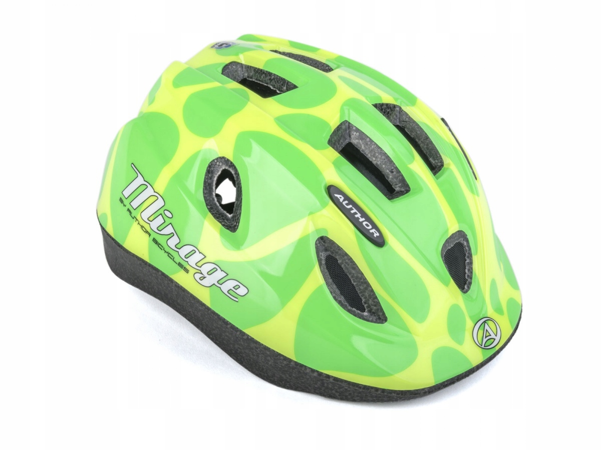 Kask dziecięco młodzieżowy Author Mirage 48-54cm Zielono-Żółty