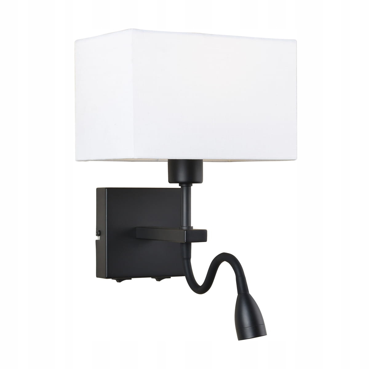 Italux Nástenná lampa Norte čierna matná E27 Led 60W IP20
