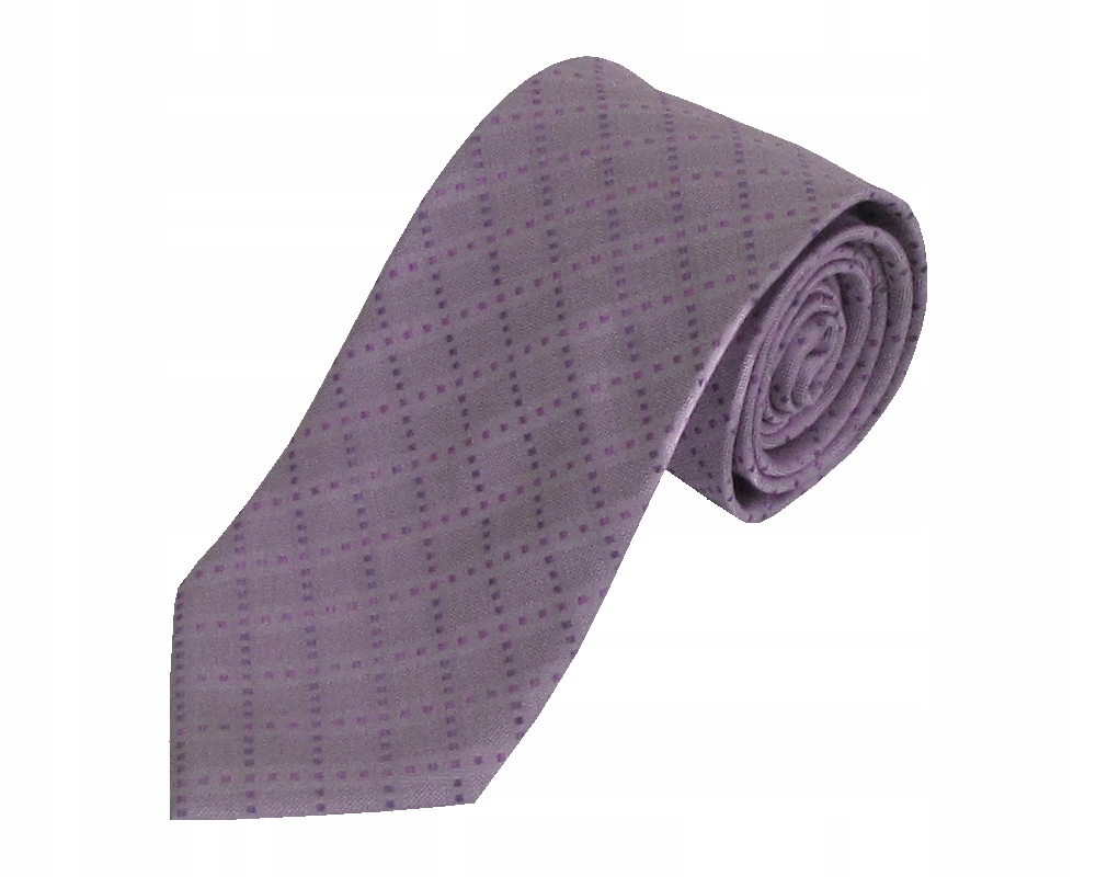 KRAWAT MĘSKI KLASYCZNY ELEGANCKI FIOLETOWY K93
