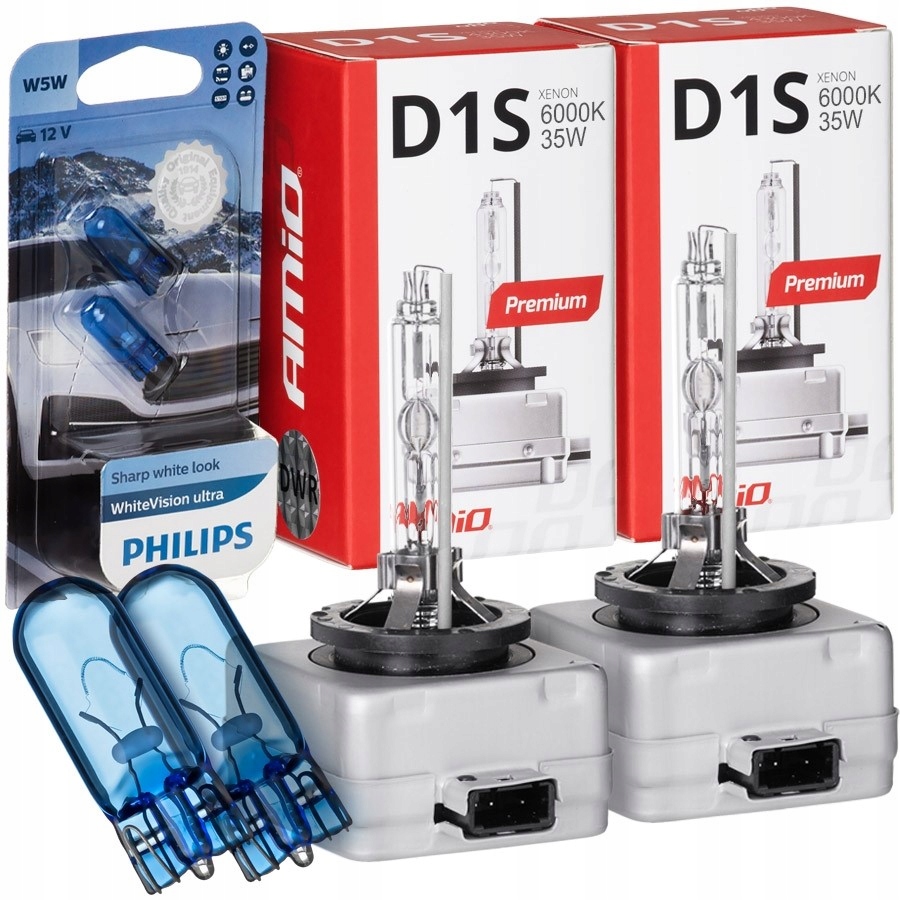 

Żarniki Xenon Ksenon 2x D1S 6000K Philips W5W
