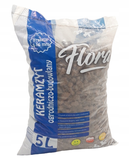 KERAMZYT OGRODNICZY 5L DROBNY DO DONICZEK 10-16 mm Waga 1 kg