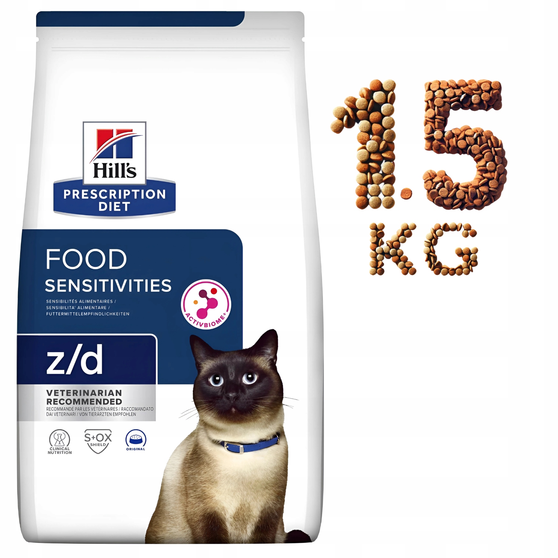 Hill's Pd z/d Food Sensitivities feline 1,5 kg