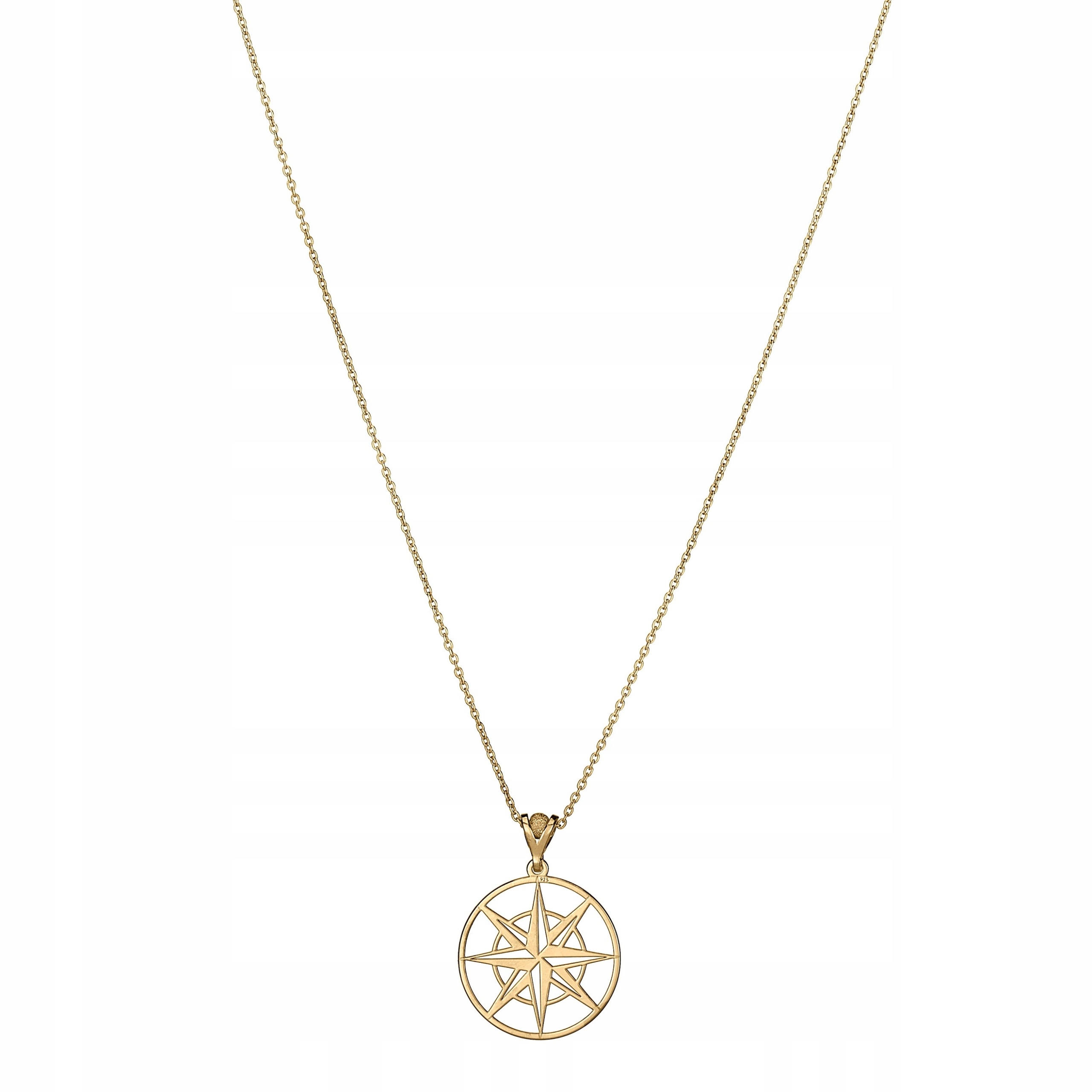 

Naszyjnik łańcuszek Kompas gold jasne złoto 925