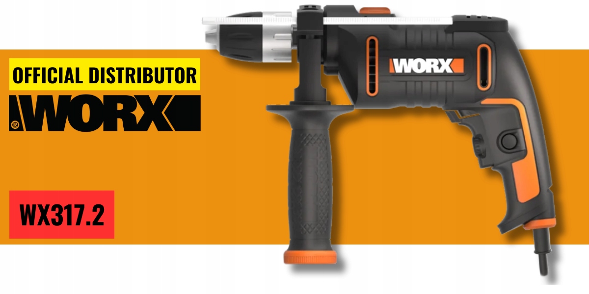 WORX WIERTARKA UDAROWA 13mm 600W walizka Rodzaj udarowa