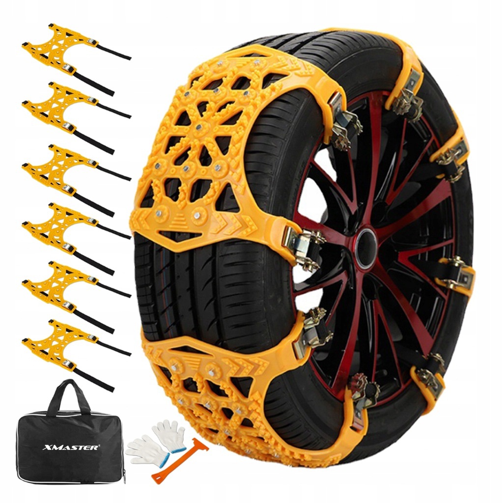 Univerzální Zimní Sněhové Řetězy Na Kola Automobilů Odolné 6 Ks