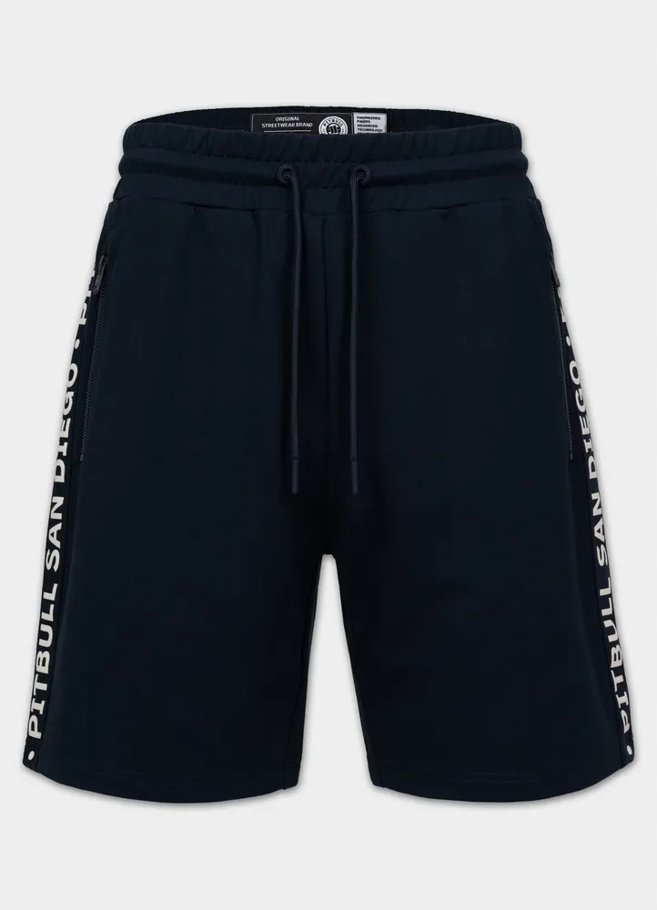 Pánské teplákové šortky Pitbull Tape Parker s krátkými kraťasy a nápisy na bocích