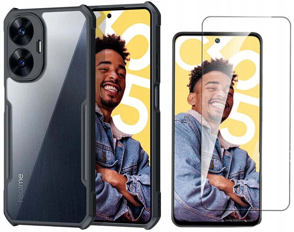

Pancerne Etui Clear Armor do Realme C55 Szkło