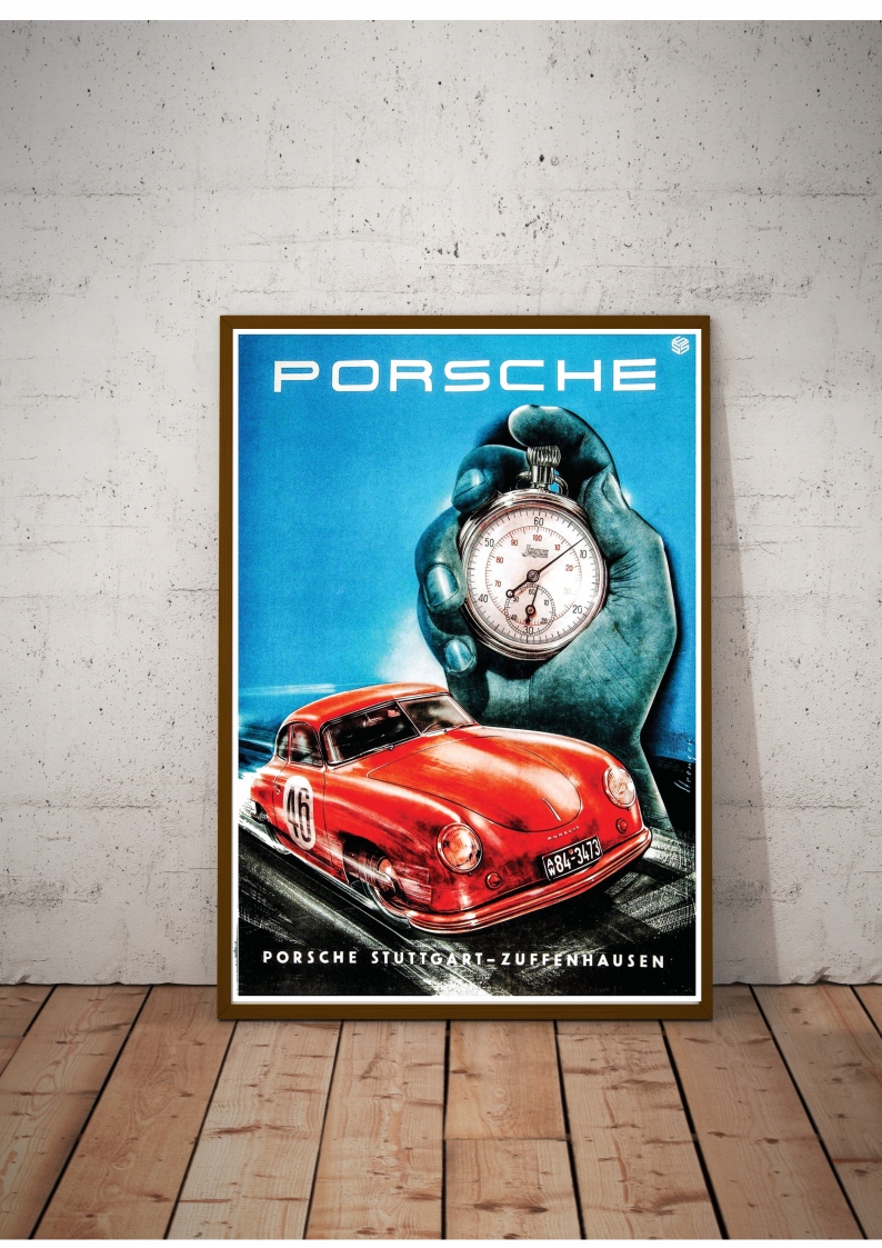 

Stary Plakat Porsche 1953r. 70x50cm
