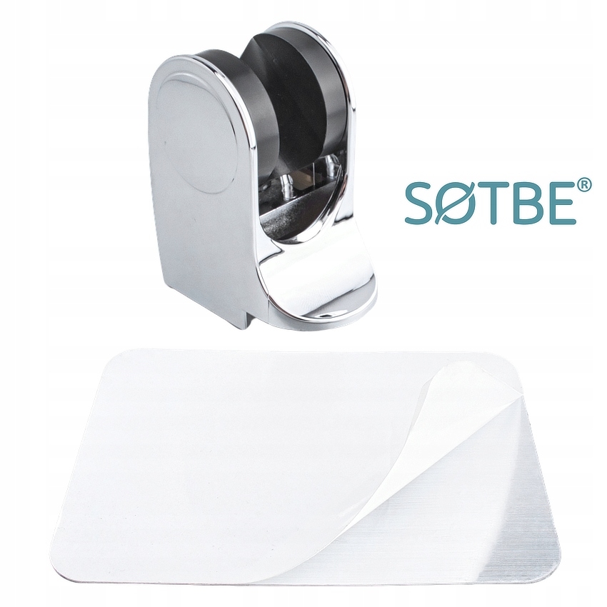 Uchwyt do prysznica regulowany samoprzylepny chrom Kolor chrom