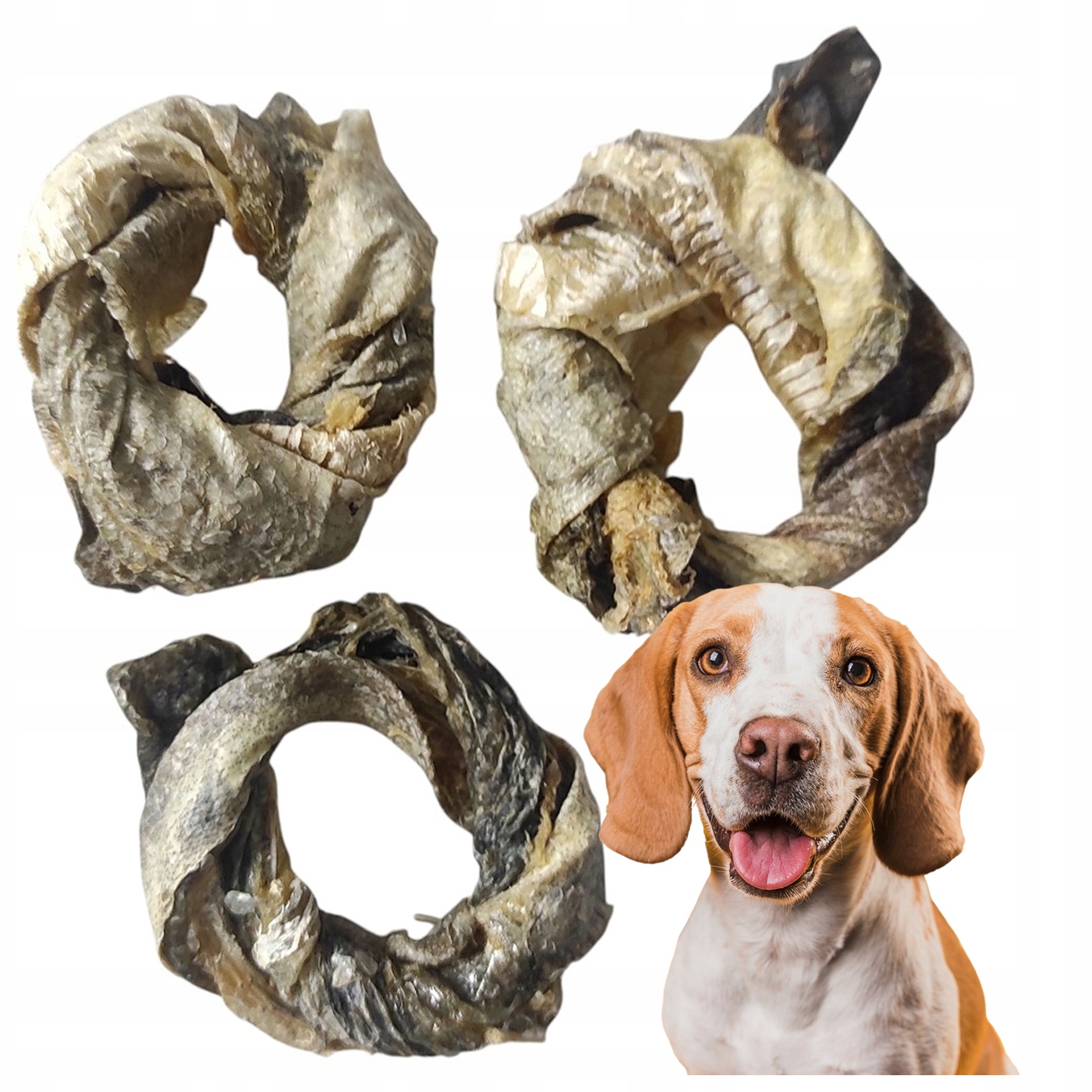 Levně Psí Pamlsek Věnec Z Tresky XXL 500 G Přírodní Kousátko Pro Psa Best-dog