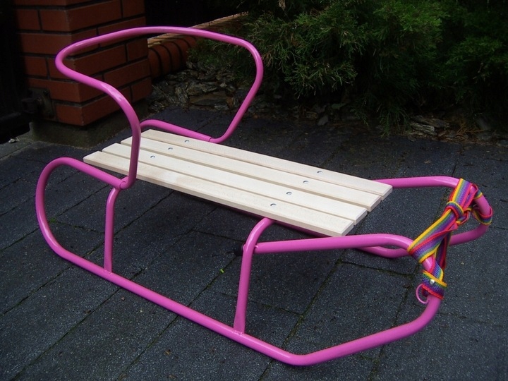 POLSKIE SANKI BASIC Z OPARCIEM I MATERACYKIEM Typ tradycyjne