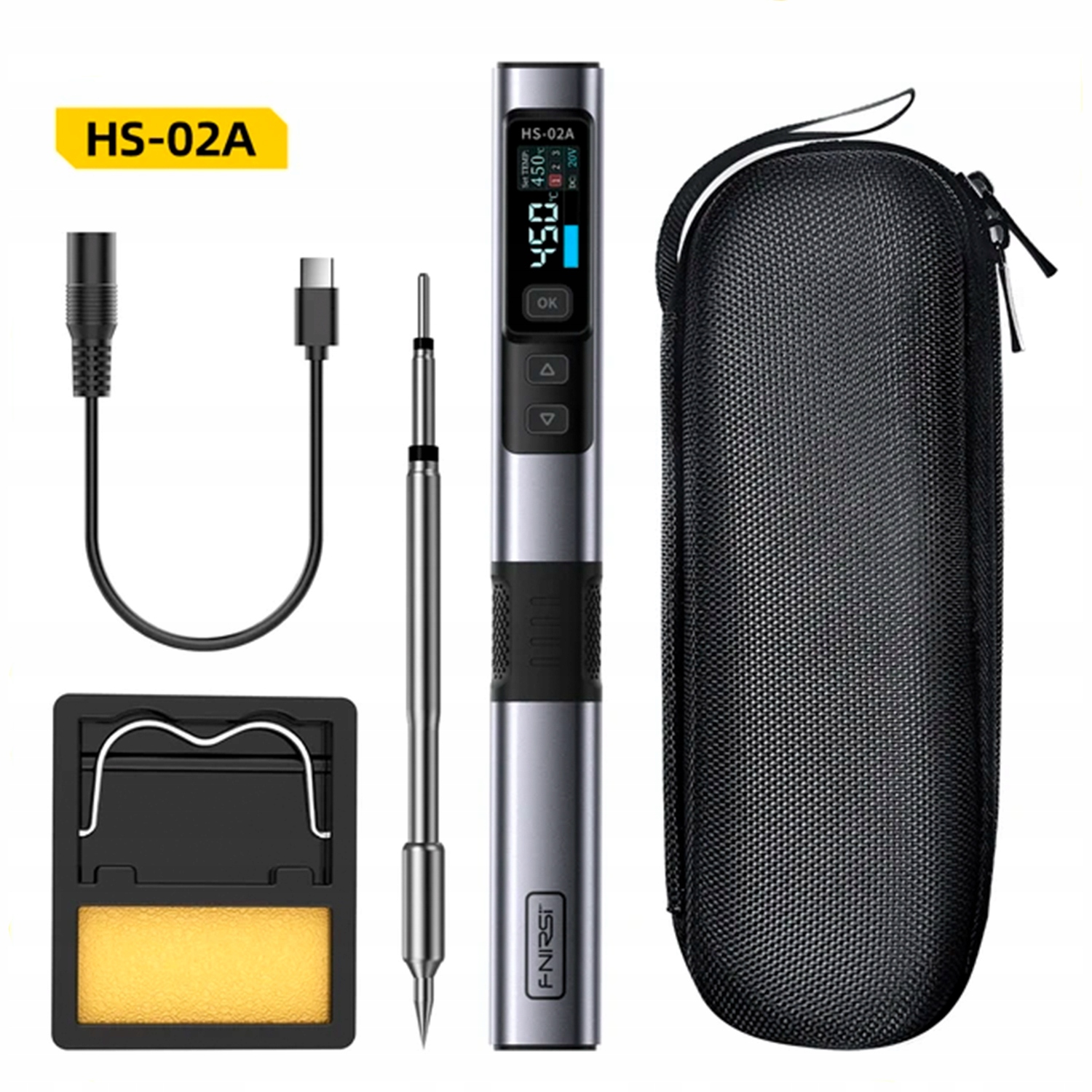 FNIRSI HS-02A паяльник стандартный комплект