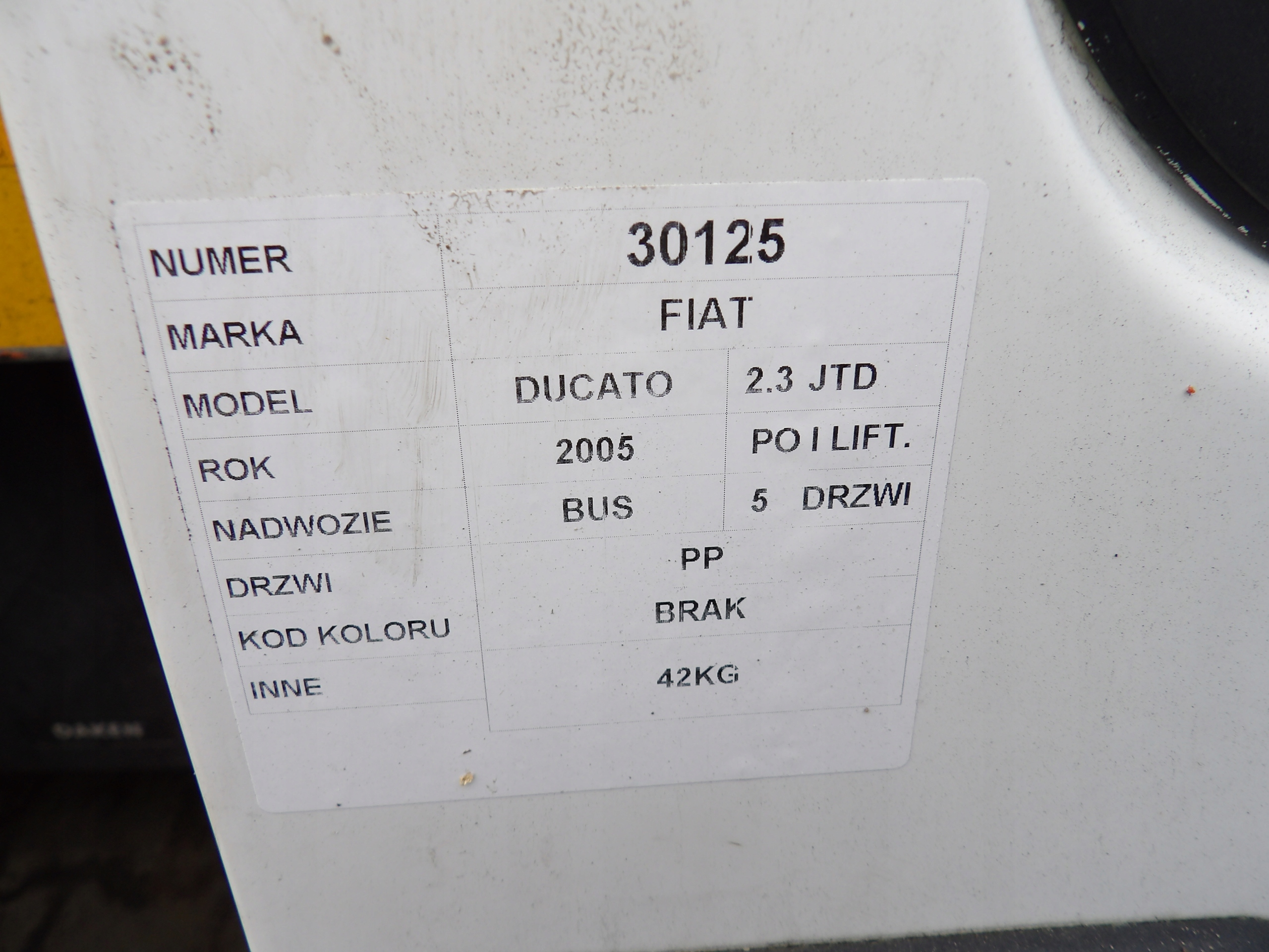 Fiat Ducato II door front right
