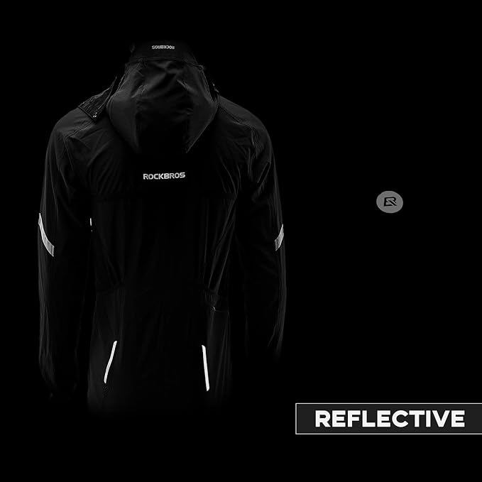 Kurtka rowerowa ROCKBROS 3in1odpinana kamizelka M Kolor czarny