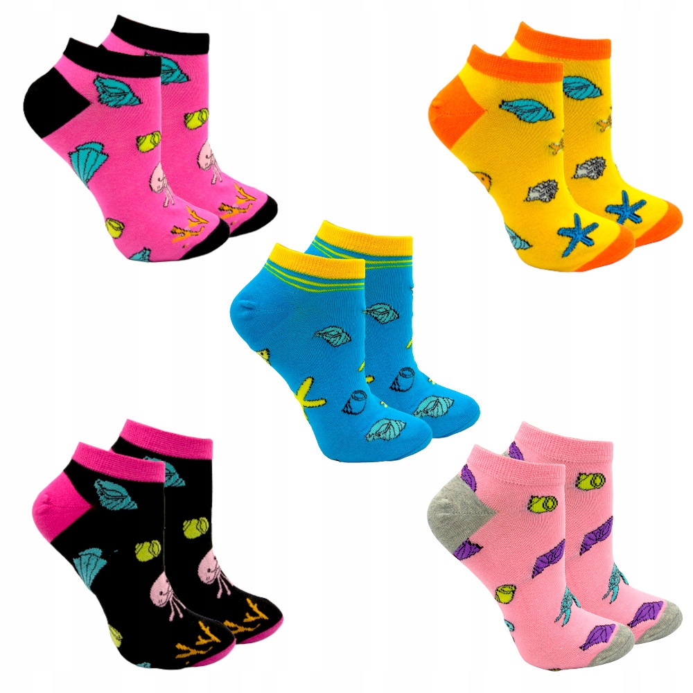 

Skarpety Damskie Stopki Kolorowe Bambus 5 pak