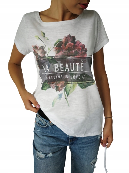 

Bluzka Damska Milaveno Print La Beaute Biała r. 46