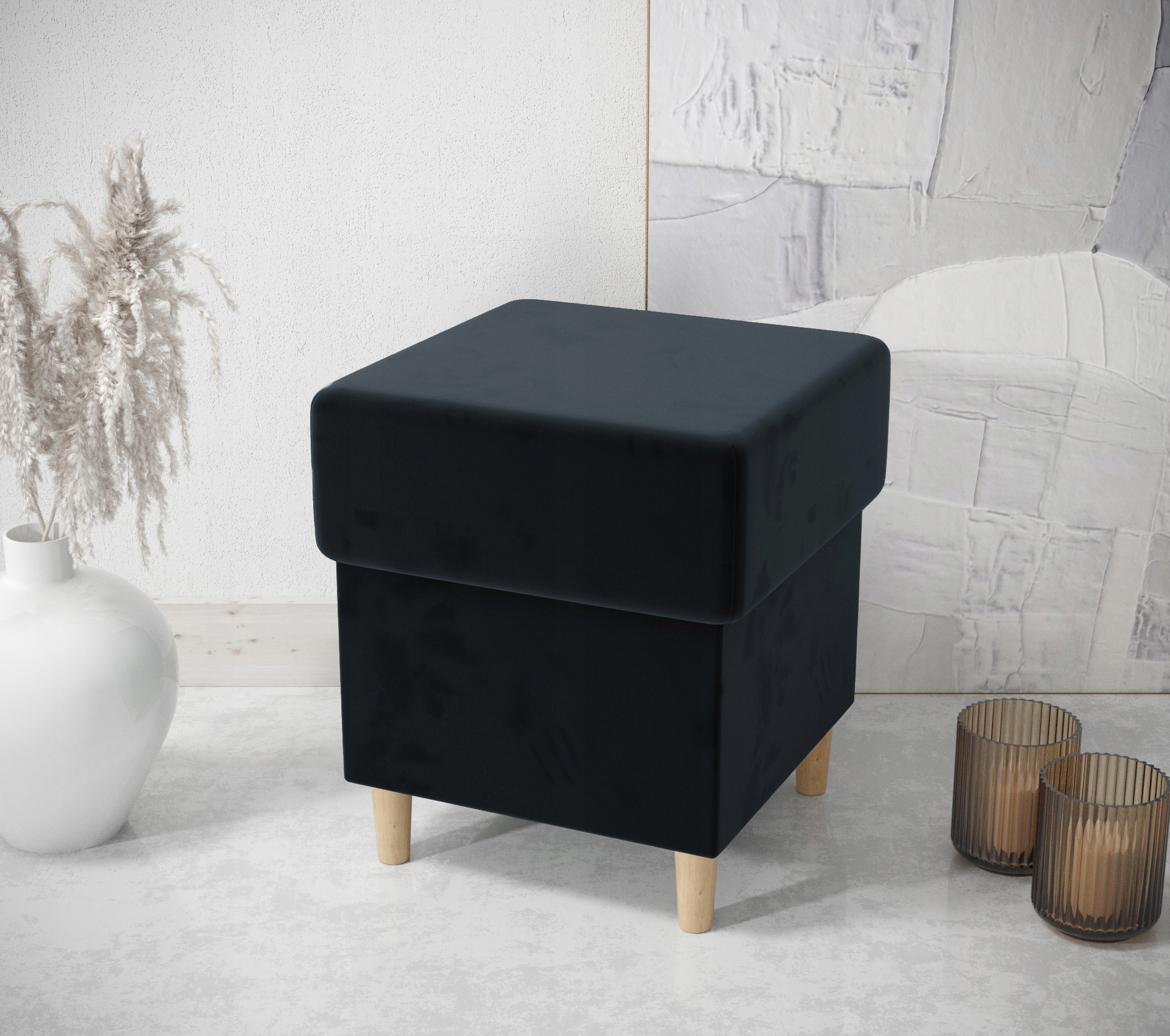 Taburet Čalouněná podnožka Nábytek 40x40 RP01 O-sofa