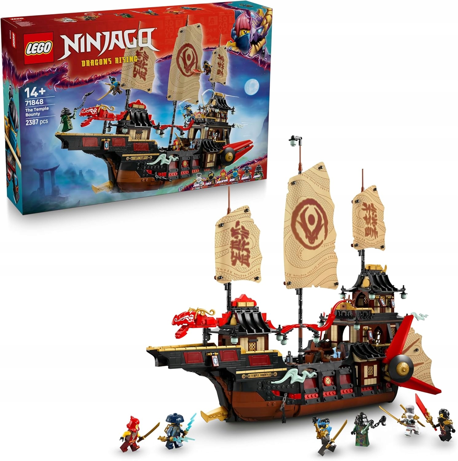 Lego Ninjago Chrám Perel, stavebnice se šesti minifigurkami