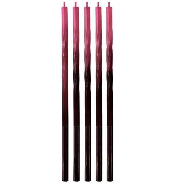 

Świeczki urodzinowe Ombre czerwono-czarne Świderki