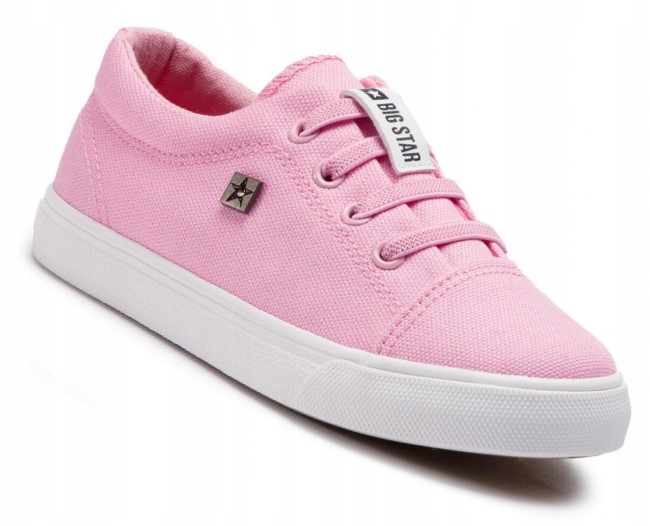 Trampki dziewczęce różowe na gumy ściągające BIG STAR DD374076 R. 35