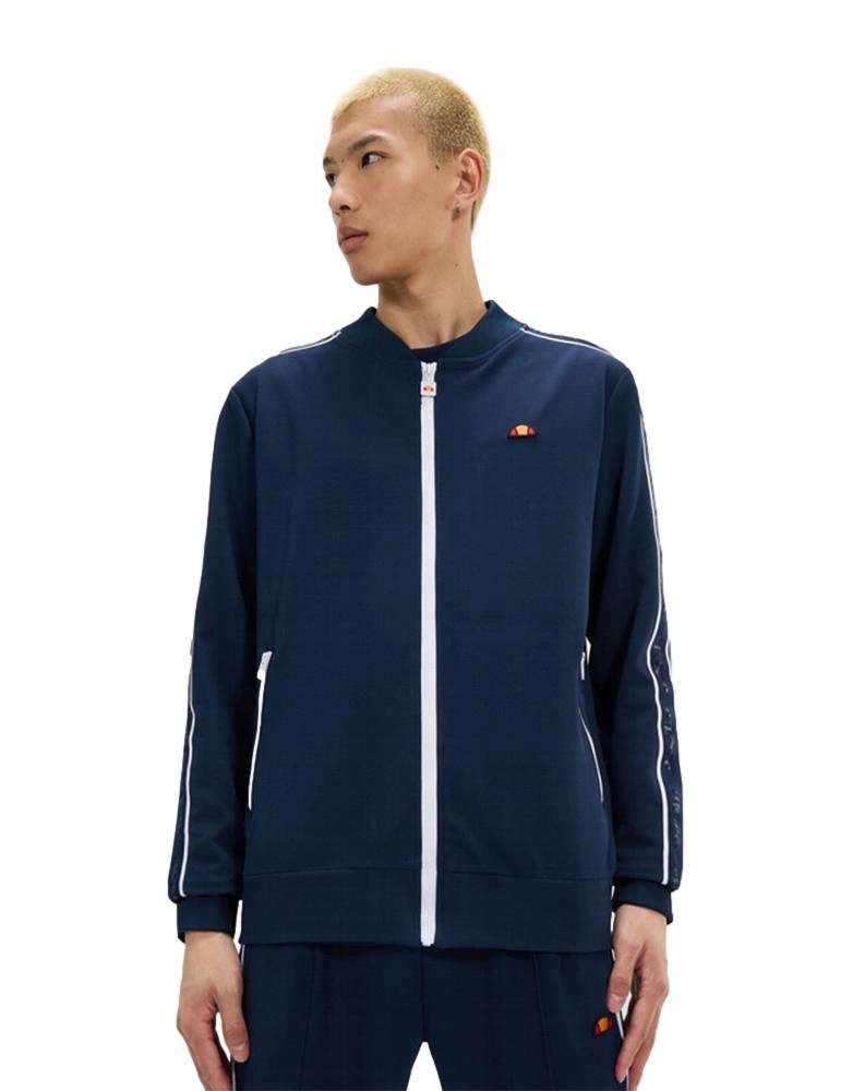 pánská mikina Ellesse bez kapuce rozepínací Altobelli, tmavě modrá, track top