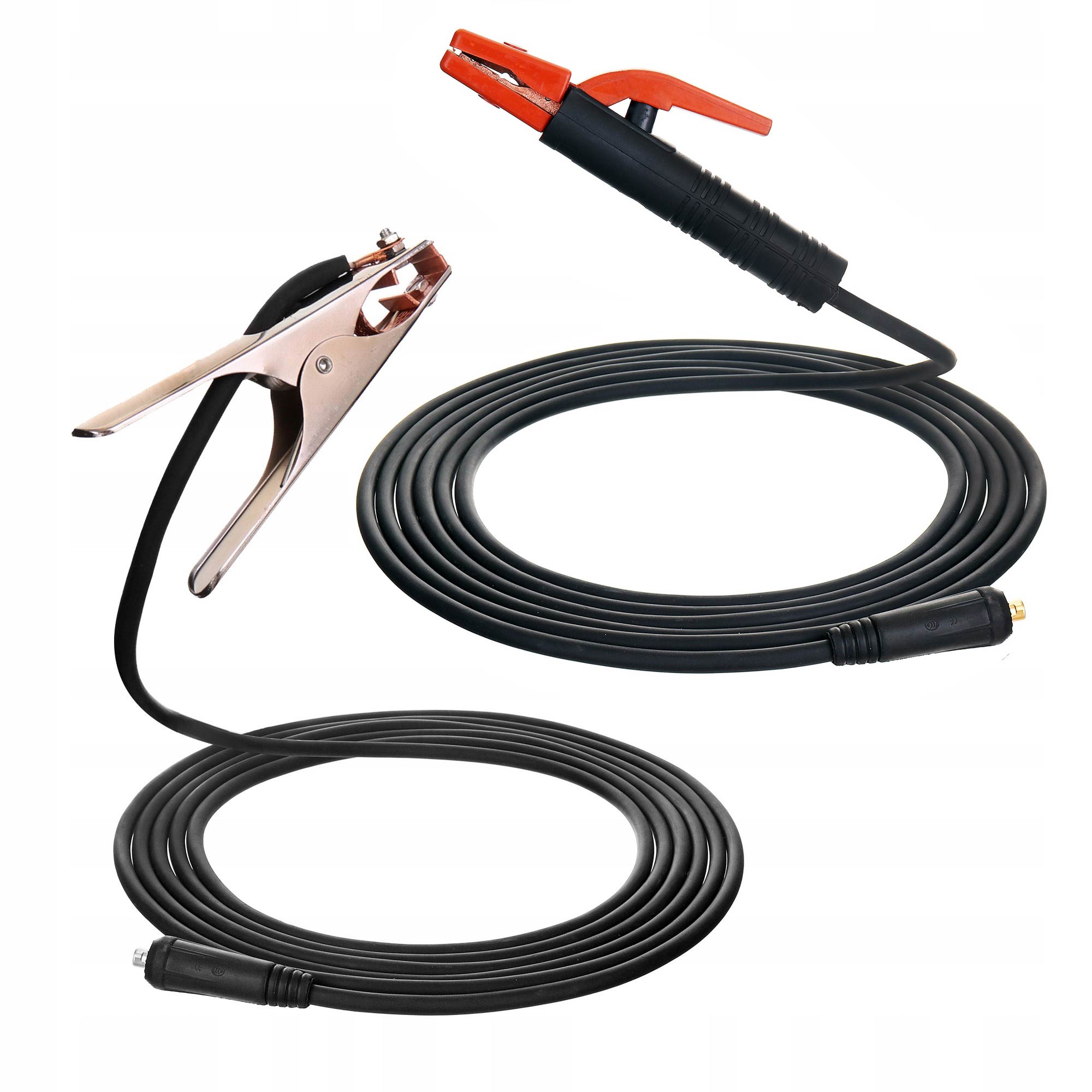 Kabelové svařovací kabely, hmotnostní držák elektrody 200A 7 m, zástrčky 9 mm