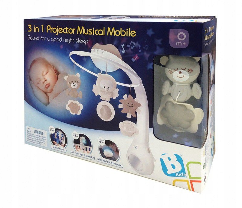 

3W1 Projektor Muzyczna Karuzelka Beżowa