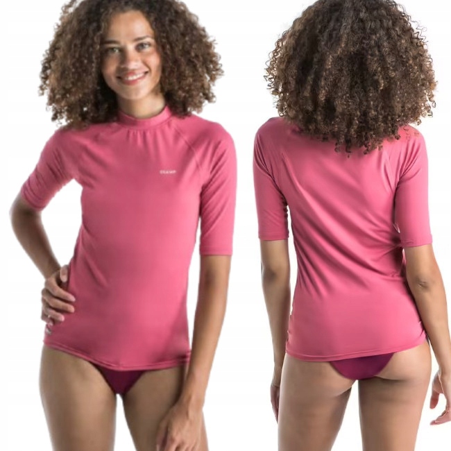 Damska Koszulka Do Pływania Top Uv UPF50+ Ochrona Przed Słońcem Xs