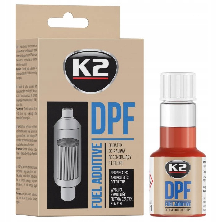 K2 DPF Dodatek Regeneruje Chroni Filtry DPF 50ml