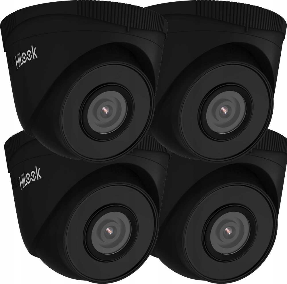 4 5Mpx Ip kamery HiLook IPCAM-T5 Black Vonkajšie kupoly Deň/Noc