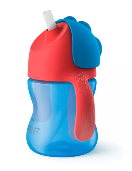 AVENT BIDON DLA DZIECKA DO SAMODZIELNEGO PICIA SŁOMKA UCHWYTY 200ML 9M+