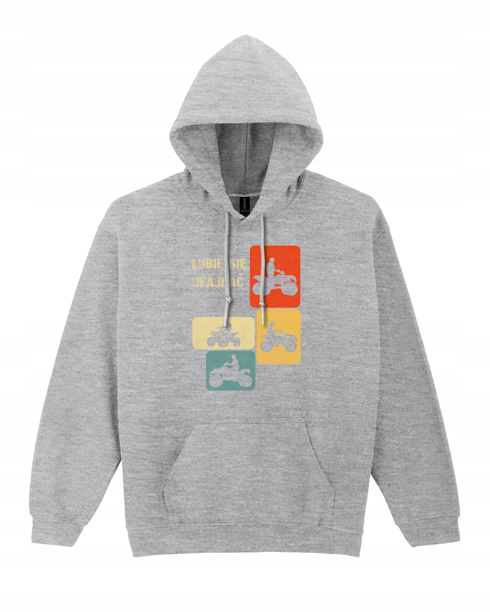 Mikina na Quada Mám ráda důvěru v terén Bahno Sport Extrémní Šedá XL