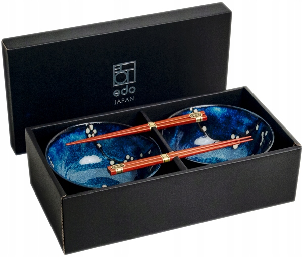 

Zestaw misek do udonu Hana niebieski, 4 elementy