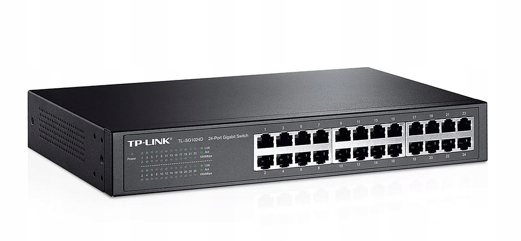 Nový Nezařízený Switch Tp-link 24x1GB TL-SG1042D Tichý Provoz
